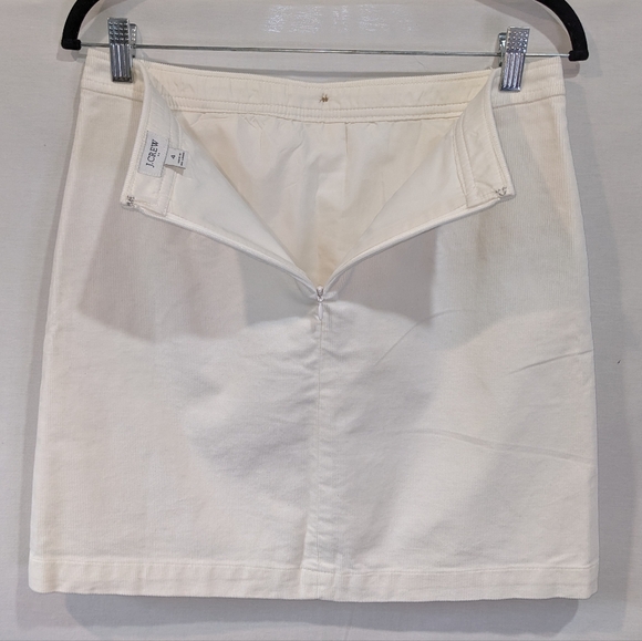 J.Crew Re-Imagined White Cotton Corduroy Skirt with Pockets Size 4 - Picture 8 of 10